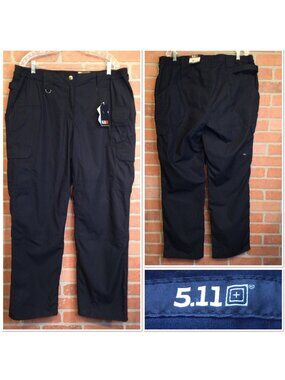 5.11 Tactical Womens Black Cargo Pants Size 20 Regular Rip Stop Stain Resistant